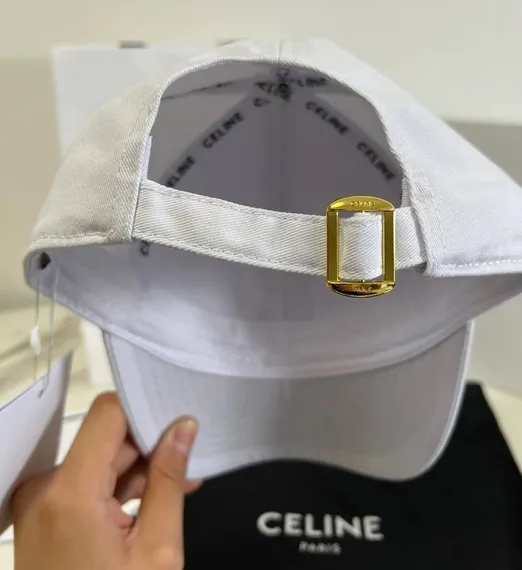 Бейсболка CELINE из хлопка, белый