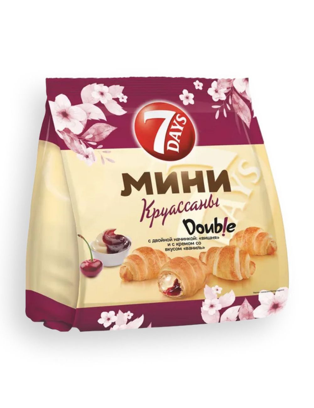 Круассаны мини "7Days" 265 гр Вишня-Ваниль