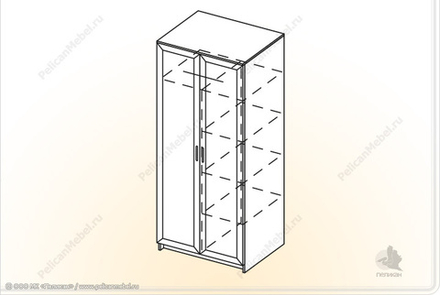 Шкаф с перегородкой Вояж ШК1