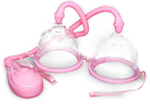 Двойная вакуумная автоматическая помпа для груди (Цвет: розовый)