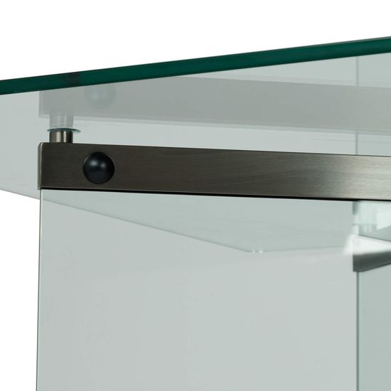 Обеденный стол Prisma 180х90 стеклянный прозрачный