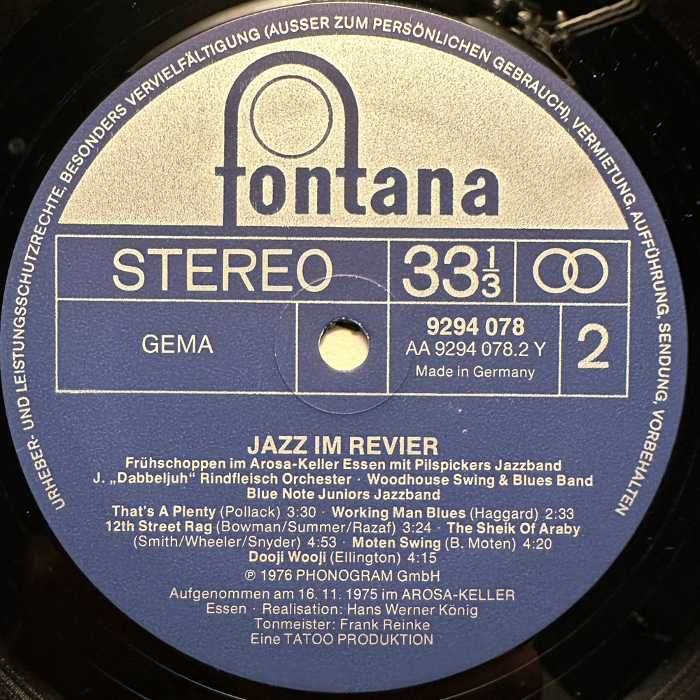 Jazz Im Revier (Германия 1976г.)