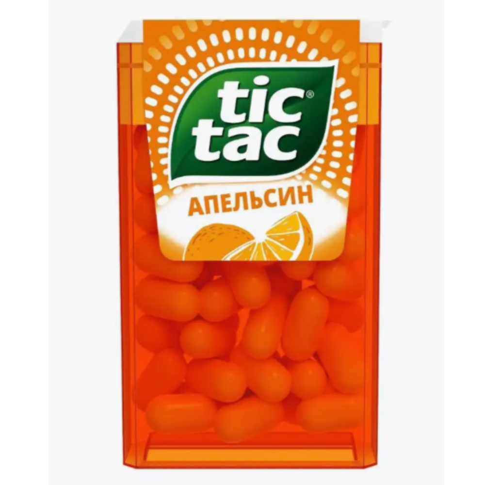 Tic tac со вкусом апельсина 16 гр