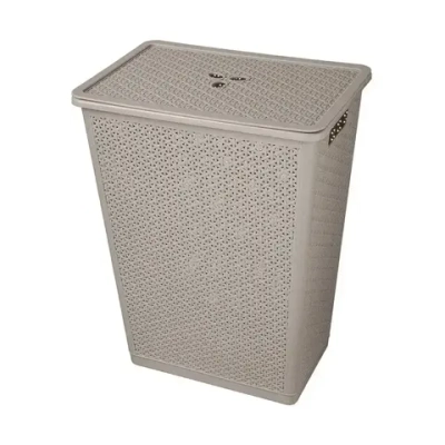 Корзина для белья Wenge 35л, 399х460 мм (серый)