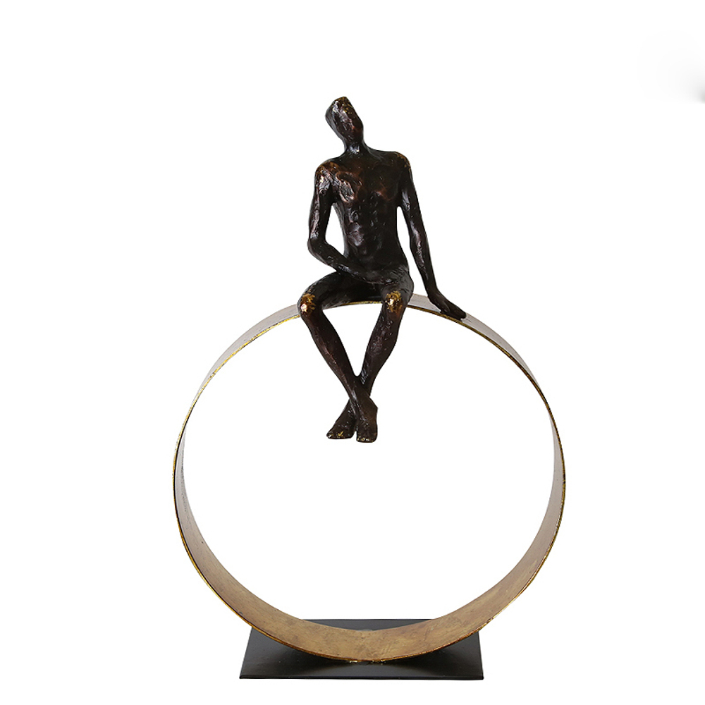 Статуэтка Man on round shelf Decoration-A