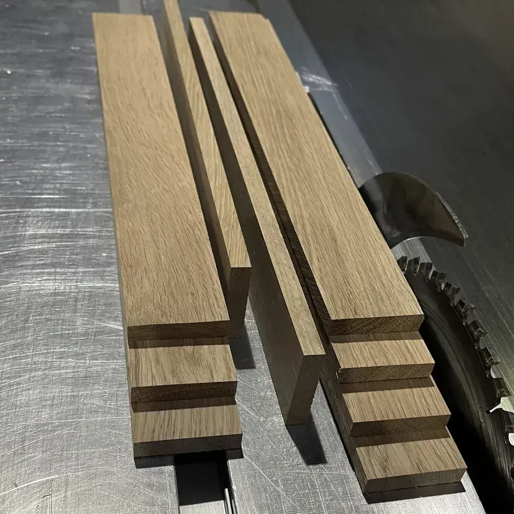 шпон (ламель) дуб 7х60х500 мм. Заготовка для творчества, хобби, поделок, мебели.