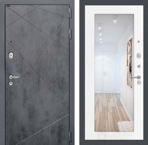 Лофт 18 белое дерево