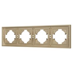 Рамка пластиковая FRM-TENDO-SFPL-4-GD (Arlight, Матовый песочный) 054663