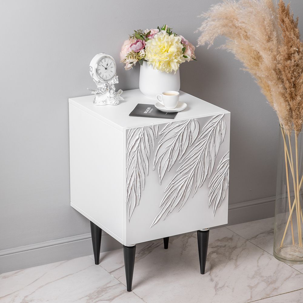 Тумба прикроватная Тропик Классика Айс Найт Сильвер правая