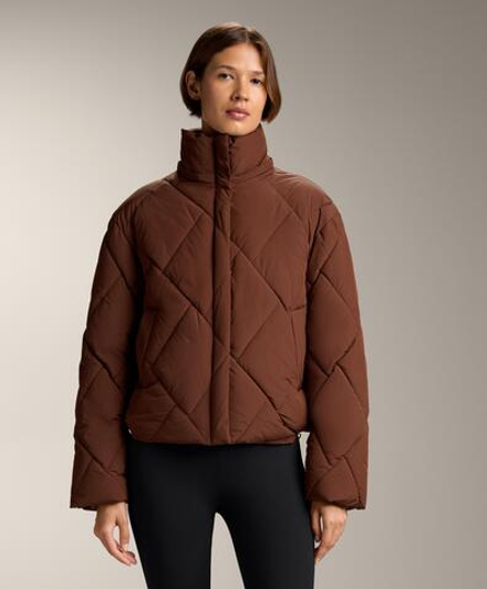 Oysho Водоотталкивающая утепленная куртка Primaloft®, кирпичный