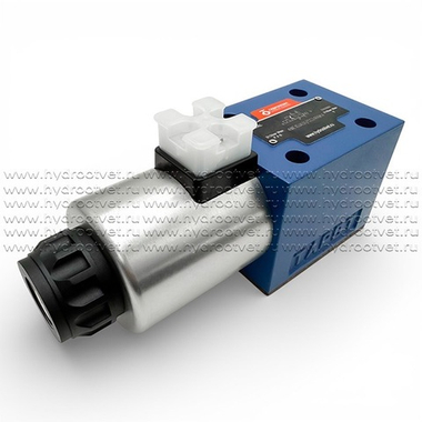 4WE10JA31/CG24N9K4 - Гидрораспределитель золотниковый Ду 10 с электроуправлением G24, схема JA (34-1), возврат - пружинный