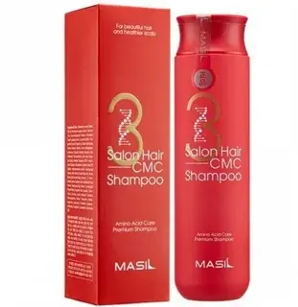 Masil 3 Shampoo Salon Hair CMC Шампунь для волос восстанавливающий с аминокислотами, 300 мл