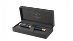 Перьевая ручка Parker Duofold Prestige Centennial, Blue Chevron GT Foutain Pen Fine 1931369, перо: F, цвет чернил: black, в подарочной упаковке.