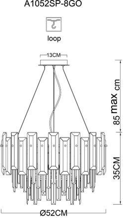 Подвесная люстра Arte Lamp