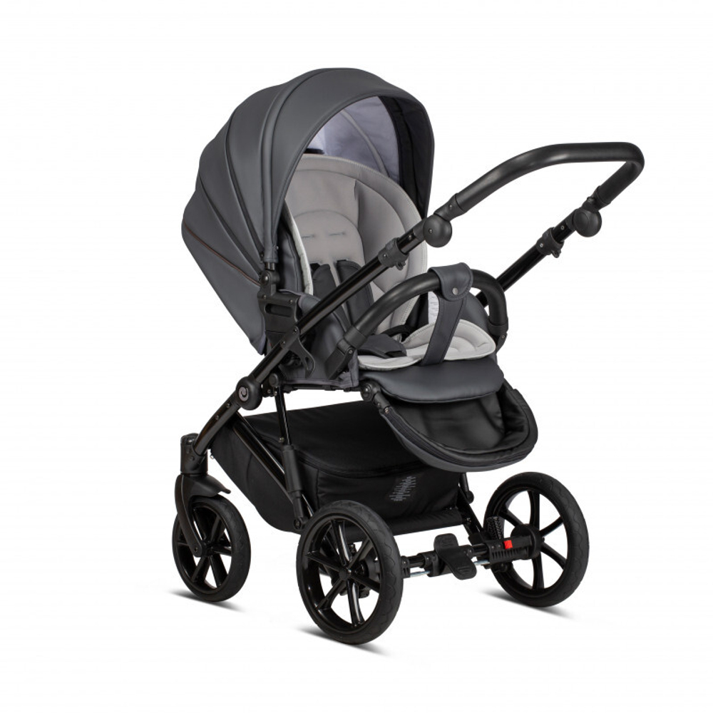 Коляска 2 в 1 Tutis Viva Life New 2020 SHADOW GREY №087 (Серая эко-кожа)