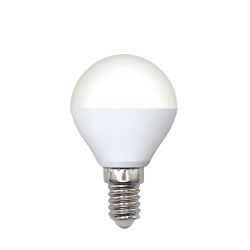 LED-G45-5W-3000K-E14-FR-SLS Лампа светодиодная. Форма шар. матовая. Теплый белый свет 3000K. ТМ Volpe