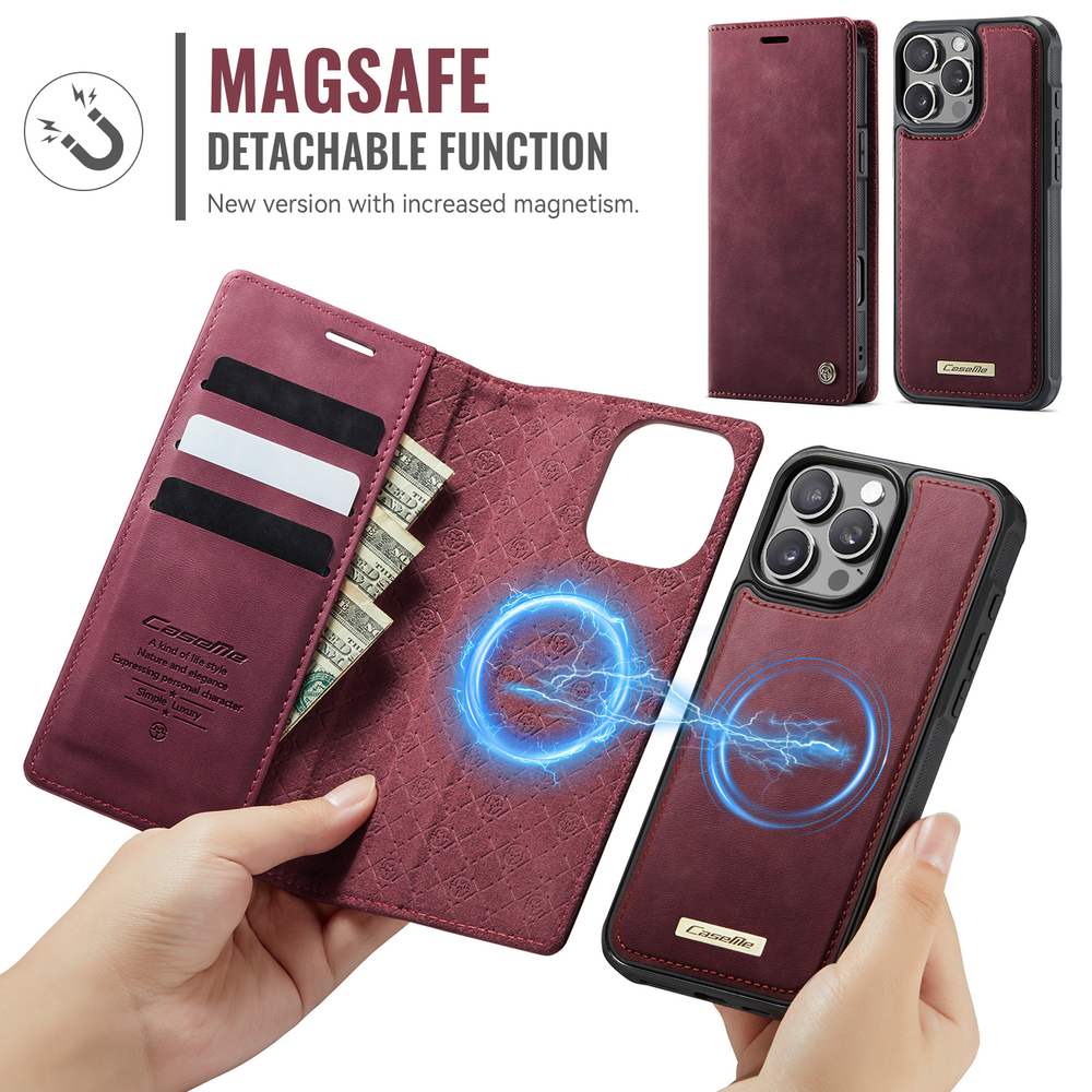 Чехол-кошелек CaseMe 2 in 1 MagSafe iPhone 16 ProMax