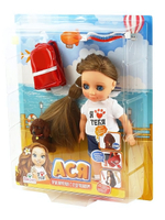 Кукла Ася "Приключения с Кудряшиком" плстм. 26см (Весна)