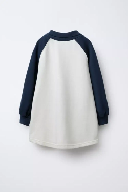 ZARA ПЛАТЬЕ ИЗ МЯГКОЙ ТКАНИ С РУКАВАМИ РЕГЛАН MY MELODY © SANRIO, ЭКРЮ