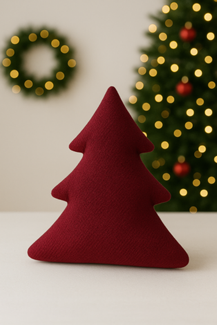 Декоративная подушка-елочка новогодняя 52х55