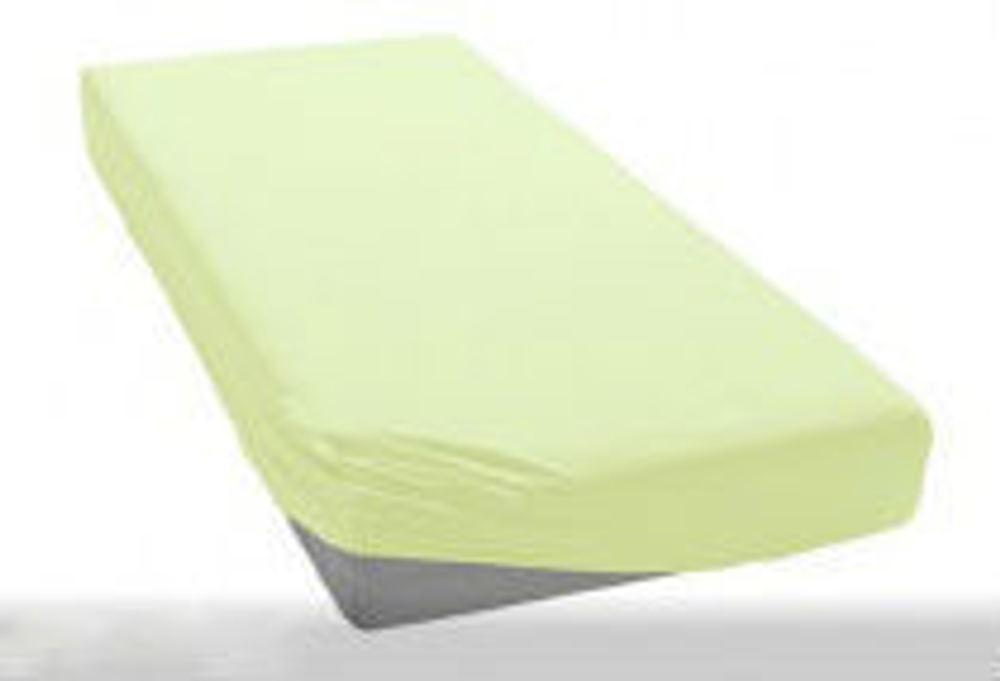 Простыня трикотажная 180-200x200 Elegante 8000 салатная