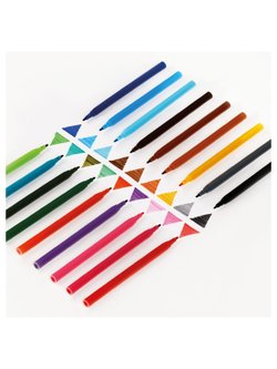 Фломастеры для рисования 18цветов смываемые (WP-71665)