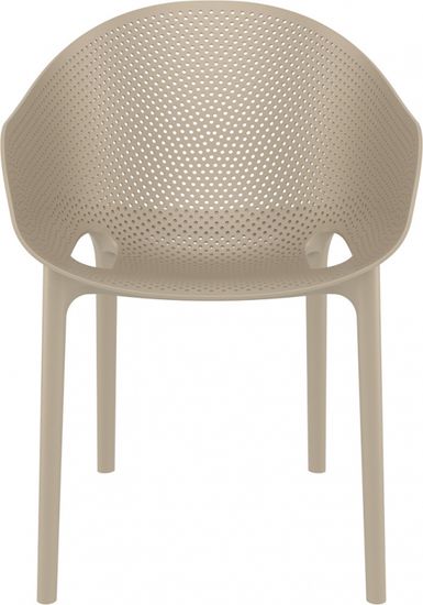 Кресло пластиковое Sky Pro бежевое