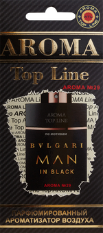 Ароматизатор для автомобиля AROMA TOP LINE №29 Man in Black картон
