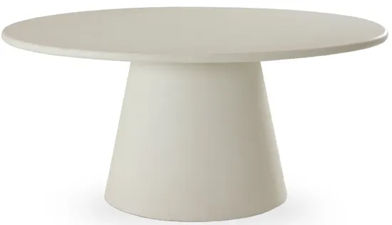 Стол обеденный Gabi белый микроцемент 160x90