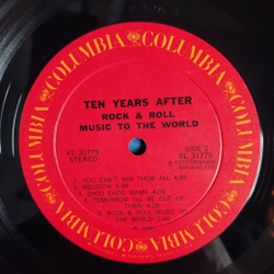 Винтажная виниловая пластинка LP Ten Years After Rock and Roll Music To The World (USA 1972)