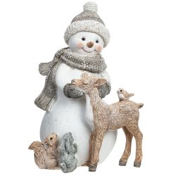 GAEM Фигурка декоративная "Снеговик", L12 W9,5 H17 см