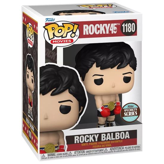 Фигурка Funko POP! Movies Rocky 45th Rocky Balboa w/Gold Belt SS (Exc) (1180) 60330 / Фигурка Фанко ПОП! по мотивам серии фильмов "Рокки", Рокки Бальбоа