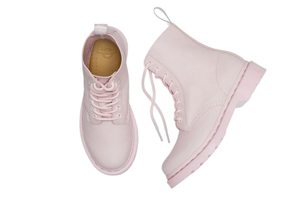 Dr. Martens 1460 Pascal Mono Lace Up Boots "Pink" Women"s