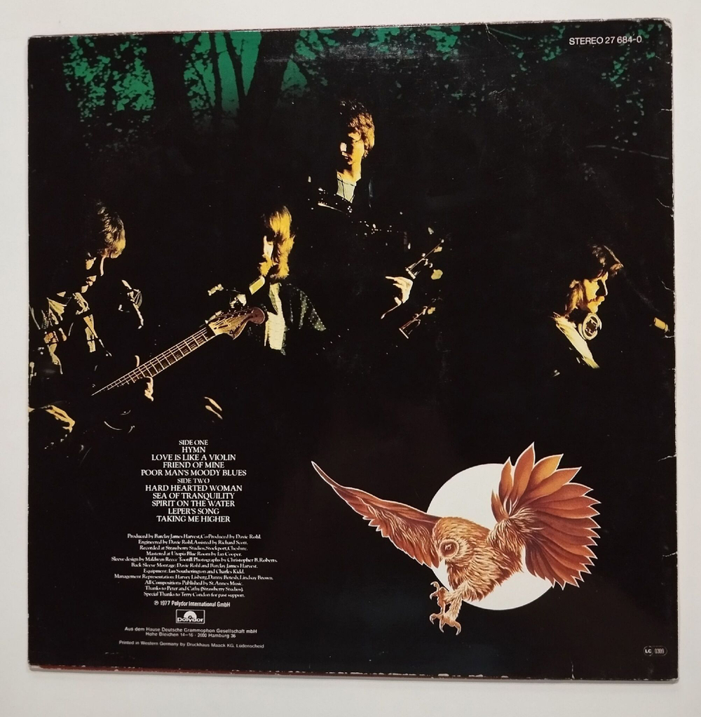 Винтажная виниловая пластинка LP Barclay James Harvest Gone To Earth (Germany 1977)