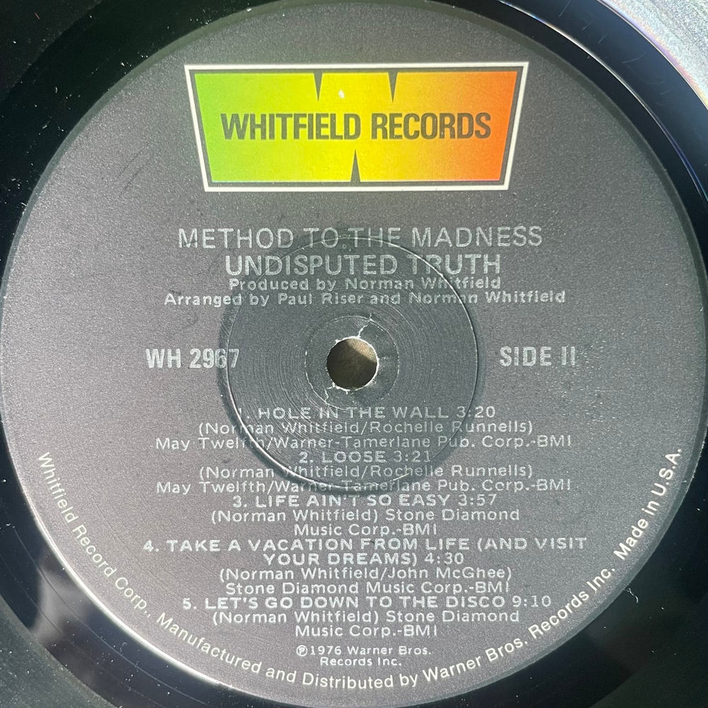 The Undisputed Truth ‎– Method To The Madness (США 1976г.)