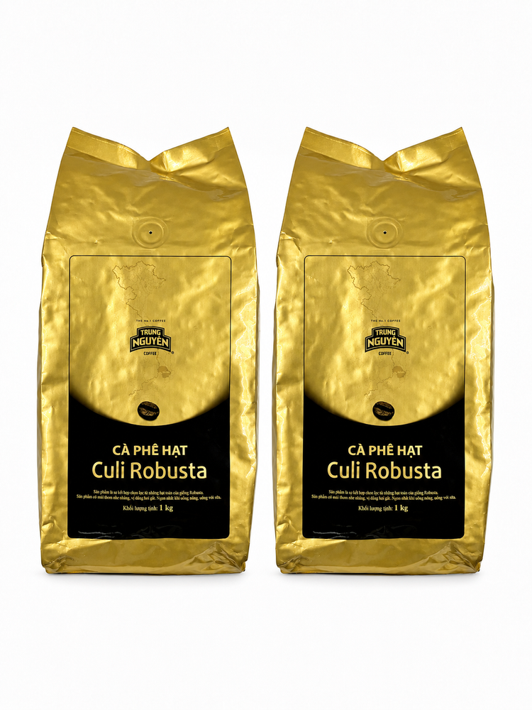 Кофе в зёрнах Trung Nguyen Culi Robusta 1 кг x 2 шт