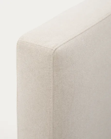 Кровать Blok бежевая со съемными чехлами под матрас 90х200 см