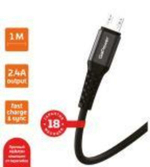 Кабель GoPower GP02M USB (m)-microUSB (m) 2.4A черный