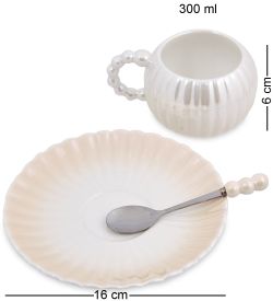 MUG-424/3 Чайная пара «Жемчуг»