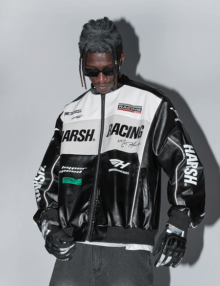 Куртка HARSHandCRUEL "Racing" V2 Leather Jacket
