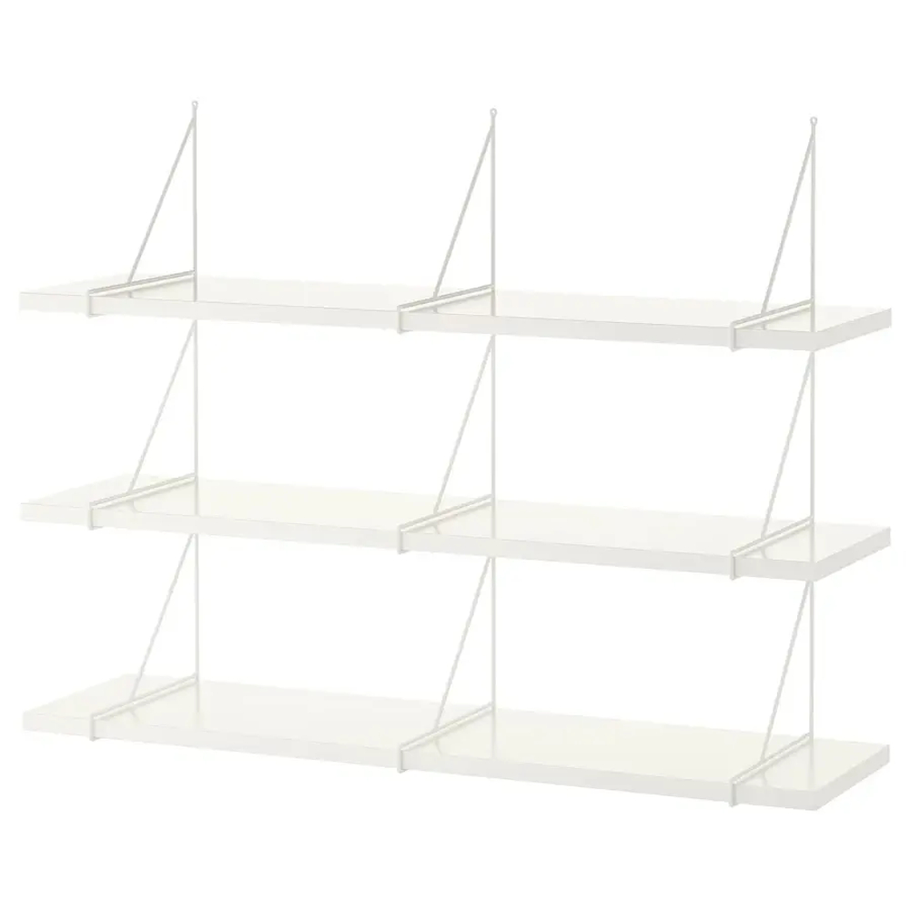 Комбинация настенных полок - BERGSHULT/PERSHULT IKEA/БЕРГСХУЛЬТ/ ПЕРСХУЛЬТ ИКЕА, 120х30 см, белый