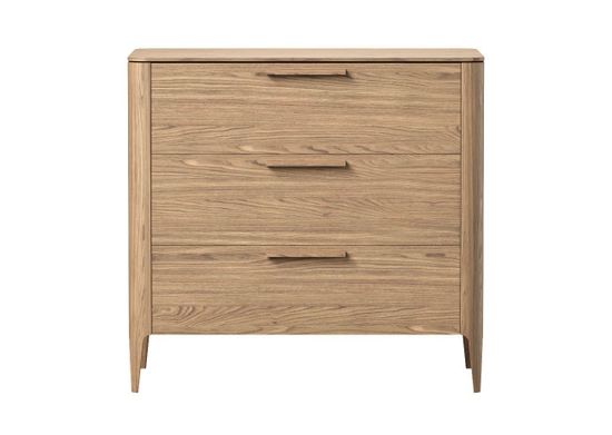 Комод Type oak 3 ящика ширина 90 см (натуральный дуб)
