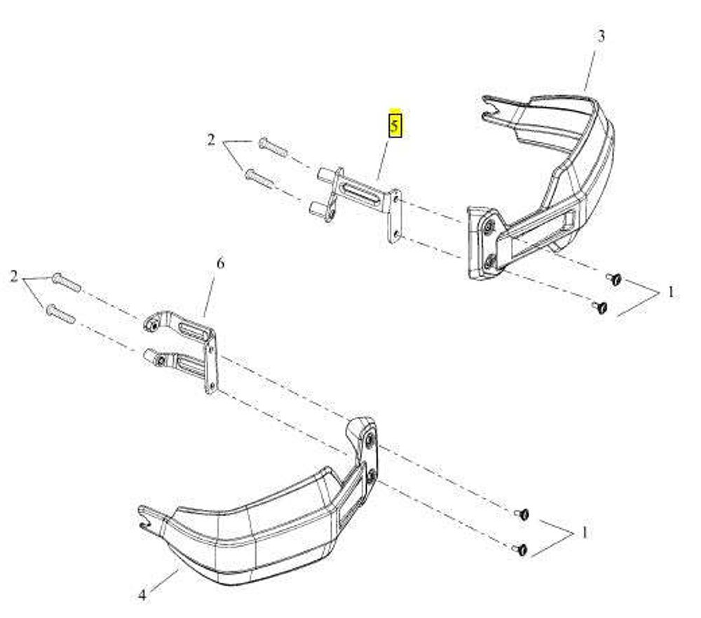 41161-01 Комплект болтов для крепления номера Harley-Davidson