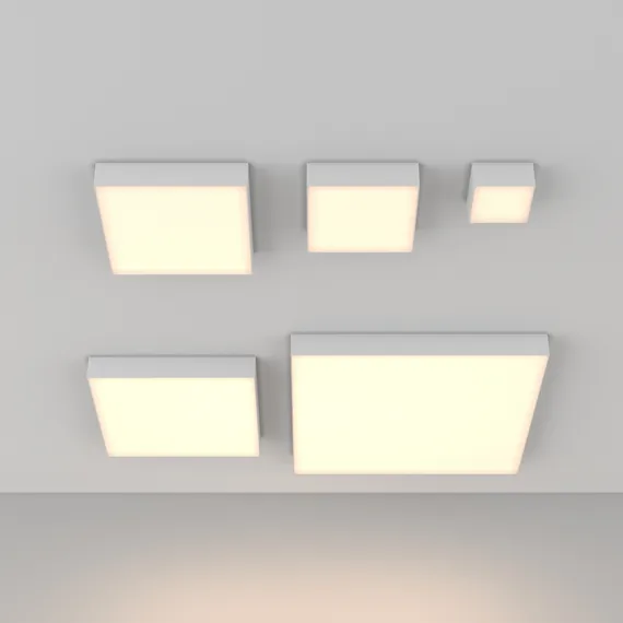 Потолочный светильник Зон / Zon 24 Вт 3000 К 120° Technical c032cl-24w3k-sq-w