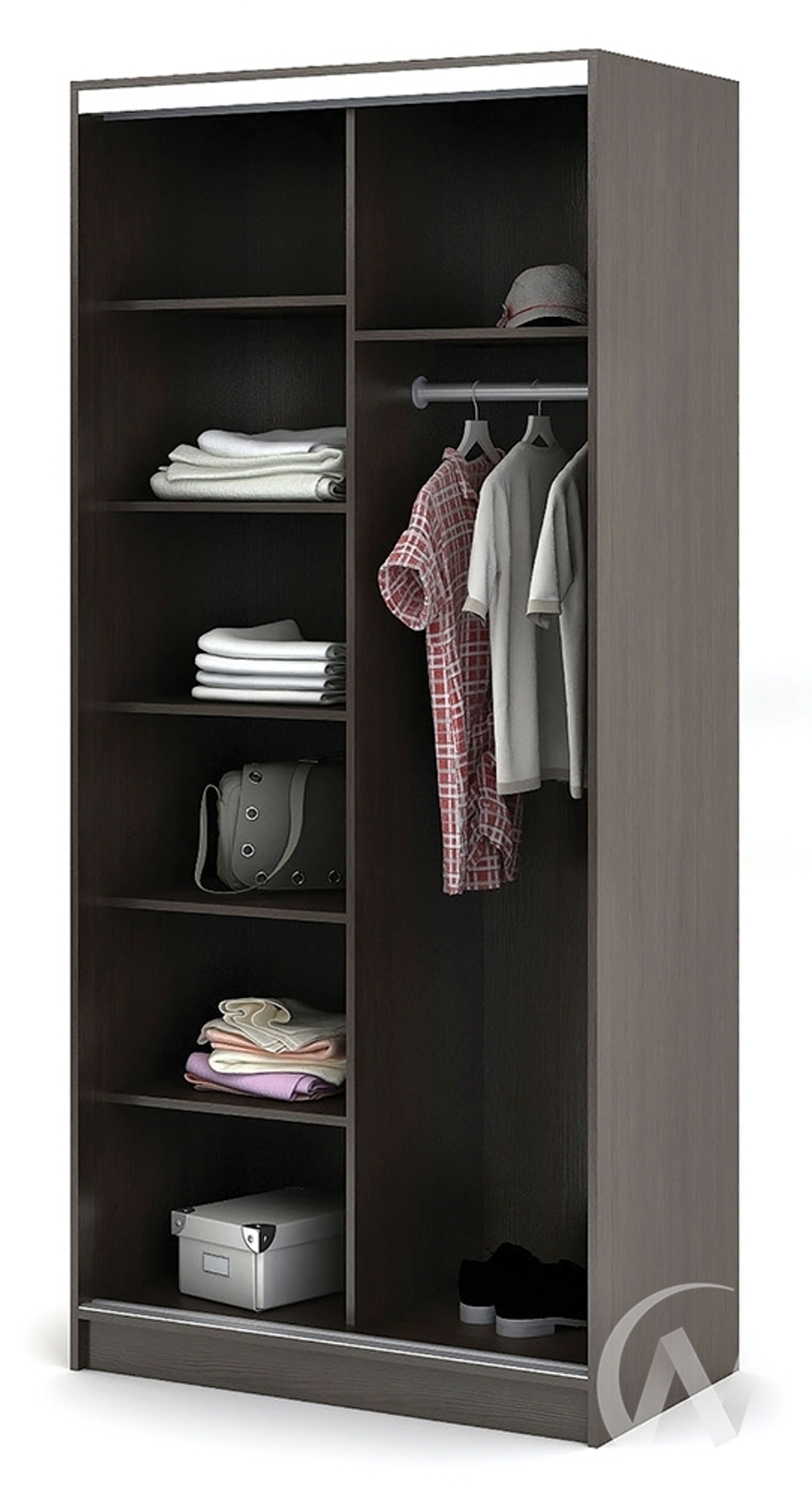 Шкаф-купе Альянс 1.0м (венге/белфорт)