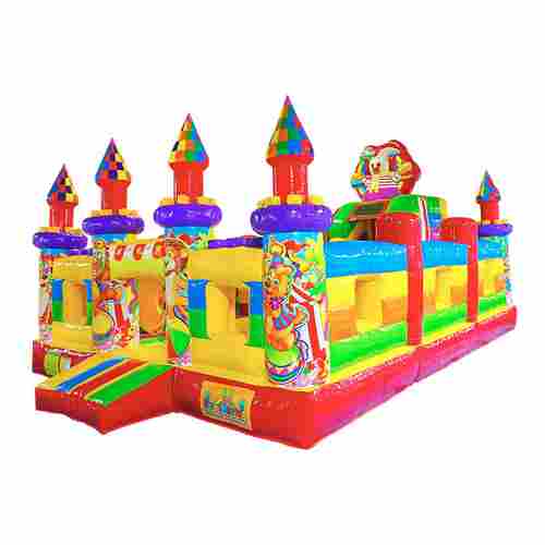 Надувной батут "Цирк приехал" с горкой