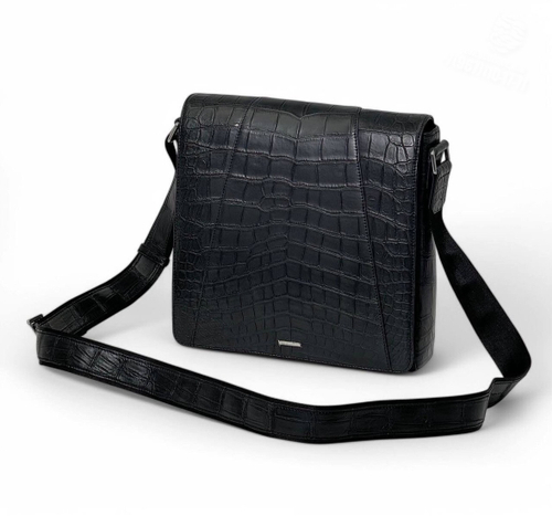 Мессенджер-Сумка через плечо Zilli из кожи крокодила