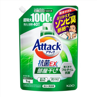 Жидкость для стирки концентрат Attack EX KAO для сушки в помещении, 1000 г