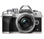 Беззеркальный фотоаппарат OM System OM-D E-M10 Mark IV Kit 14-42 EZ + 40-150 R, серебристый