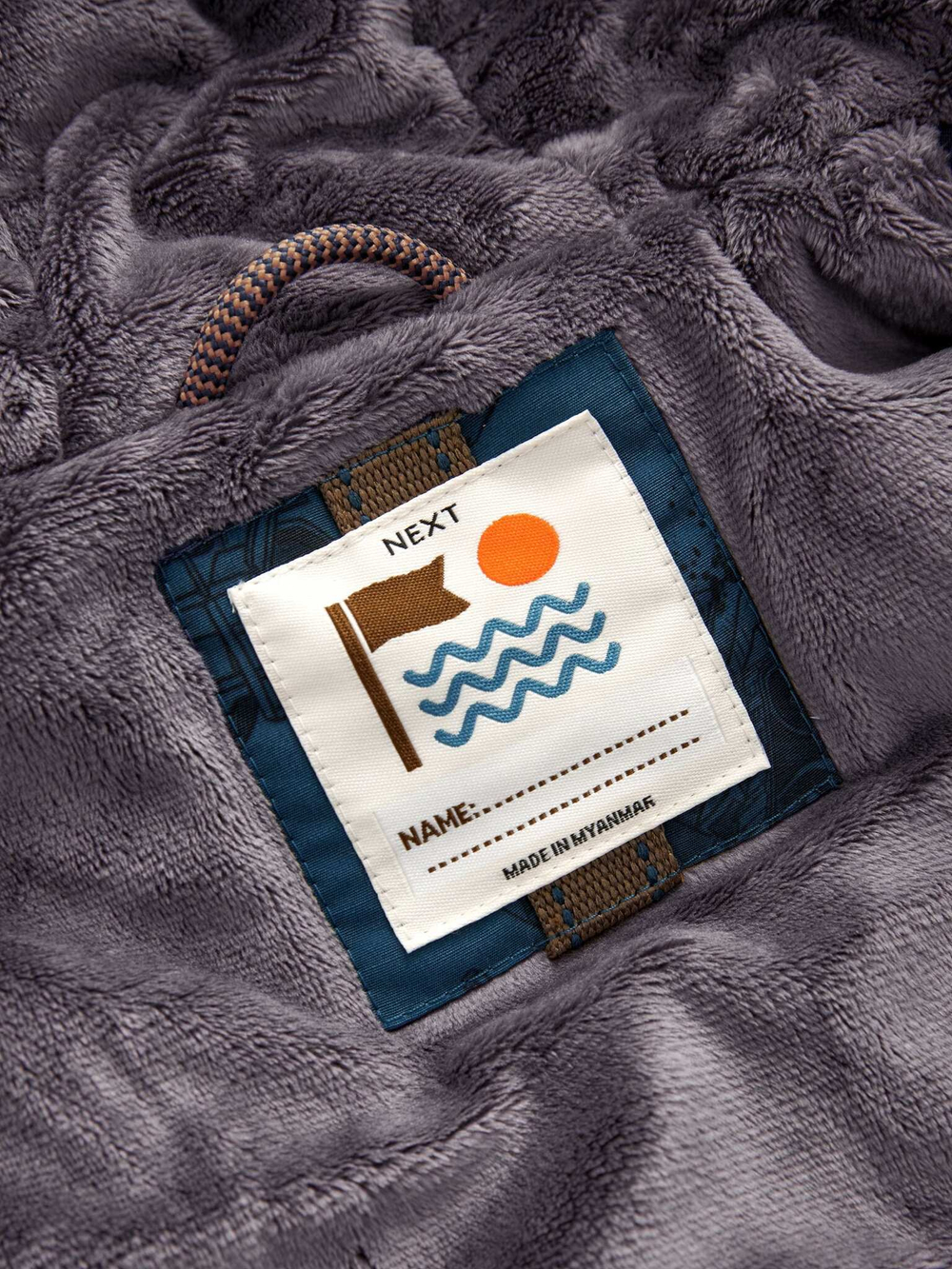 Куртка утепленная с капюшоном для мальчика Next Q53-235, Синий